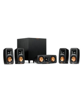 Klipsch Reference Series 5.1 Theater Package w 8-Inch Wireless Subwoofer BLACK Klipsch Reference Series 5.1 Theater Package w 8-Inch Wireless Subwoofer BLACK